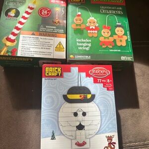 Brick Craft Christmas Ornament Set